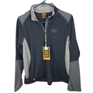 She Outdoor Actionheat Battery Powered Base Layer Gray/Black Size Medium